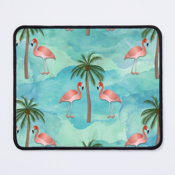 Item preview, Flamingo And Palm Tree Pattern designed and sold by KeeganCreations.