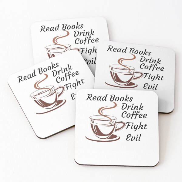 Item preview, Read books drink coffee fight evil designed and sold by iqra-hanif.