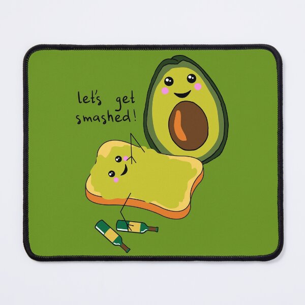 Item preview, Lets Get Smashed Funny Drunk Happy Birthday Avocado designed and sold by HotHibiscus.