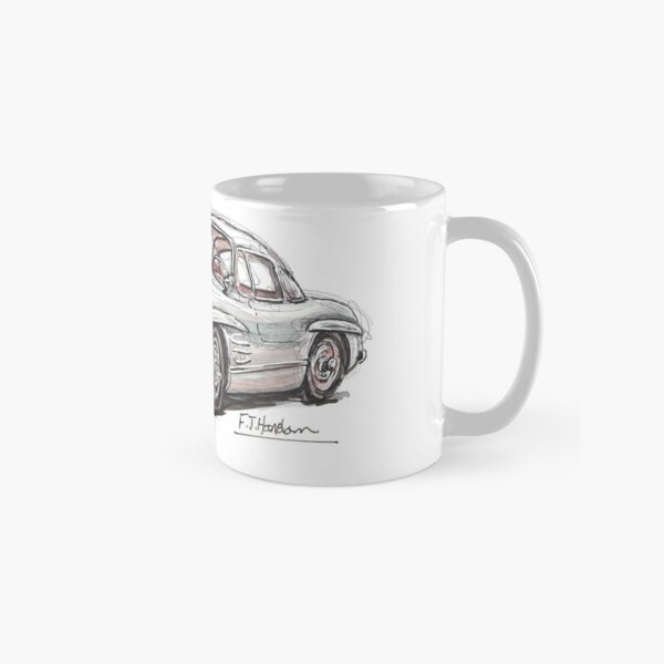 Mercedes-Benz Large Black Coffee Mug Gull Wing