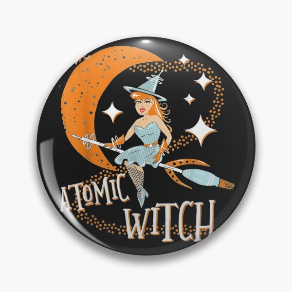 Item preview, Atomic Witch Pinup Girl Retro Vintage Sexy Halloween  designed and sold by altheabay9597.
