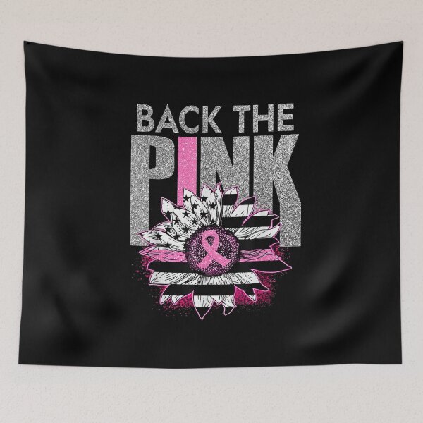 Item preview, Back The Pink Ribbon Sunflower Flag Breast Cancer Awareness designed and sold by nicholsongregor.