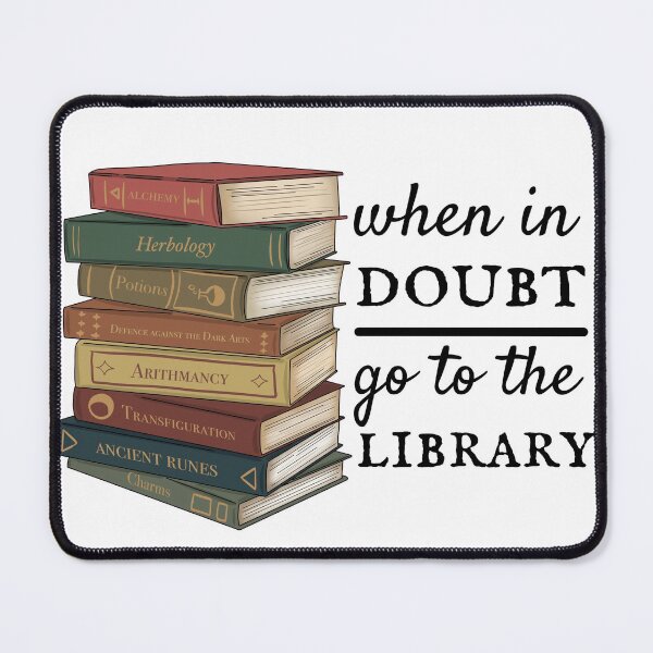 Item preview, When in doubt go to the library Hermione pile of books designed and sold by MadaFaCose.