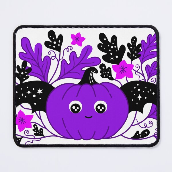 Item preview, Halloween cute purple pumpkin with bat wings designed and sold by Cat Print.