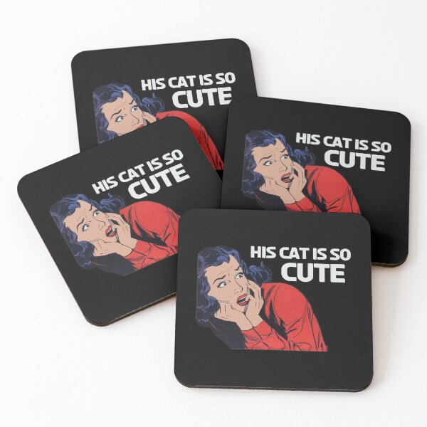 Item preview, Vintage His Cat Cute Woman Retro Love Gift designed and sold by TheAplus.