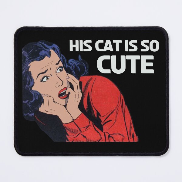 Item preview, Vintage His Cat Cute Woman Retro Love Gift designed and sold by TheAplus.