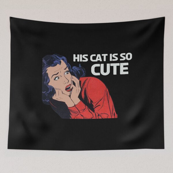 Item preview, Vintage His Cat Cute Woman Retro Love Gift designed and sold by TheAplus.