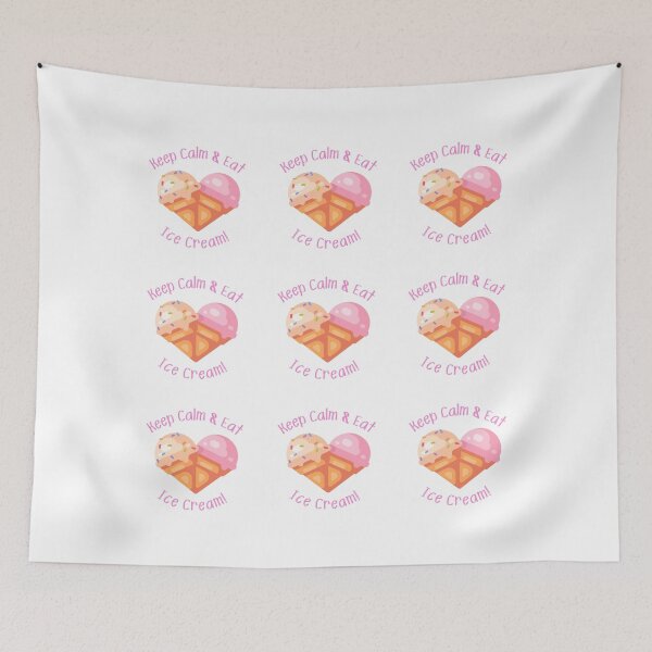 Item preview, Keep Calm and Eat Ice Cream, Ice Cream Parlour designed and sold by MamaSweetea.