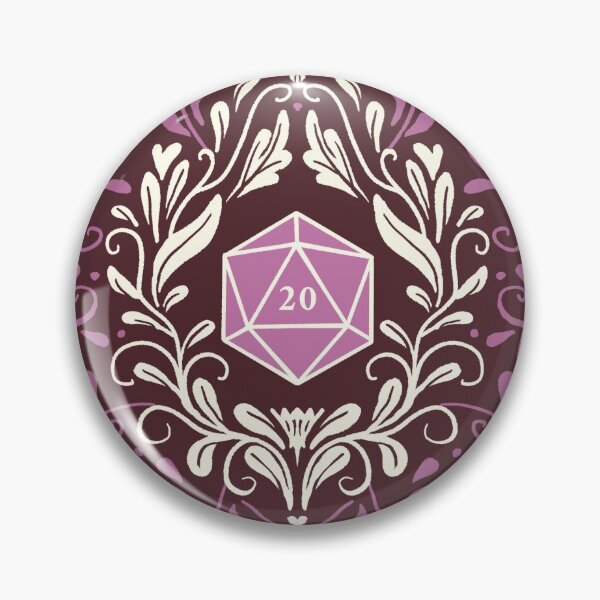 Item preview, D20 Damask Pink - Dark designed and sold by Olooriel.