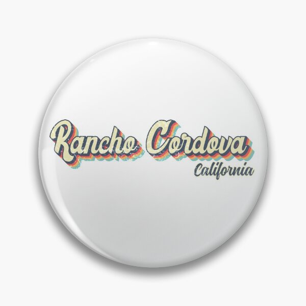 Item preview, Rancho Cordova City California Retro Vintage 70s rainbow designed and sold by Teelogic.