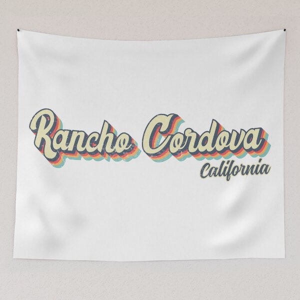 Item preview, Rancho Cordova City California Retro Vintage 70s arcoiris designed and sold by Teelogic.