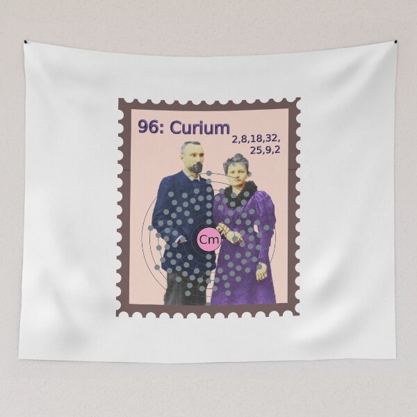 Item preview, Postage stamp Transuran Curium designed and sold by GePadeSign.