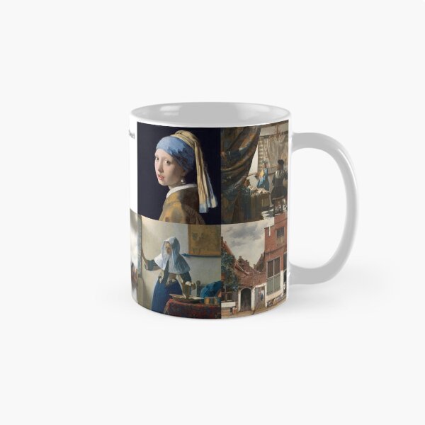 Artikelvorschau, Johannes Vermeer Populäre Werke Collage entworfen und verkauft von KrisSidDesigns.