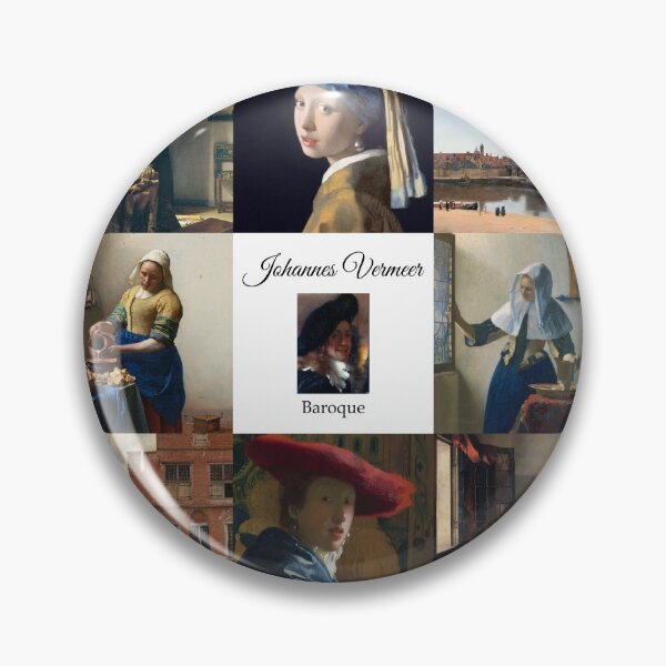Item preview, Johannes Vermeer Popular Works Collage  designed and sold by KrisSidDesigns.