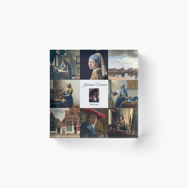 Item preview, Johannes Vermeer Popular Works Collage  designed and sold by KrisSidDesigns.