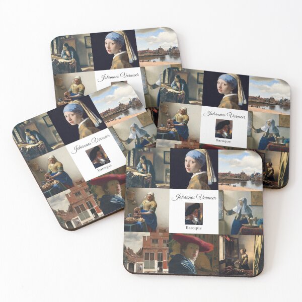 Item preview, Johannes Vermeer Popular Works Collage  designed and sold by KrisSidDesigns.