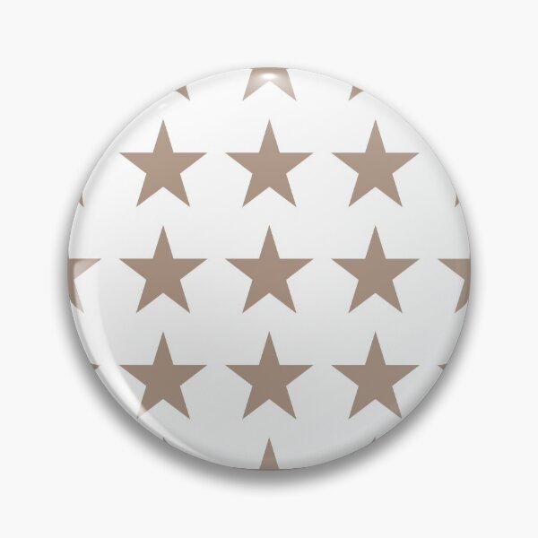 Item preview, Medium WARM TAUPE and WHITE STARS  designed and sold by RachelMacht.