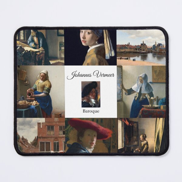 Item preview, Johannes Vermeer Popular Works Collage designed and sold by KrisSidDesigns.