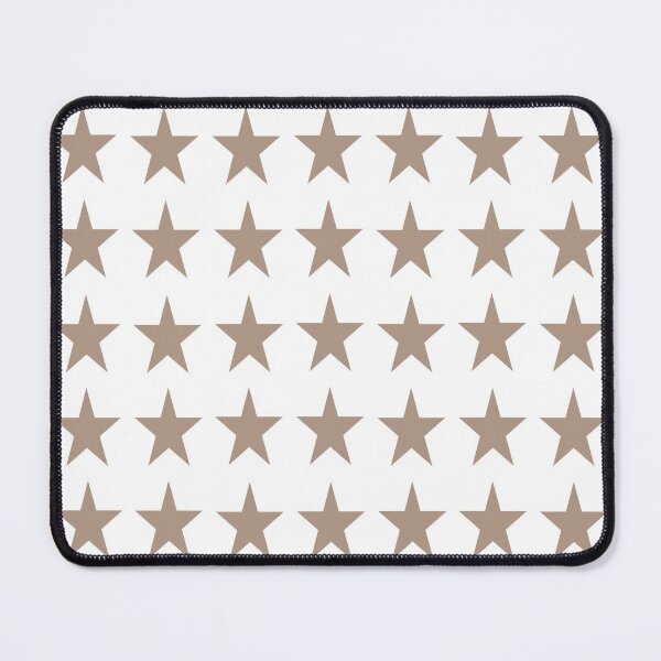 Item preview, Medium WARM TAUPE and WHITE STARS designed and sold by RachelMacht.