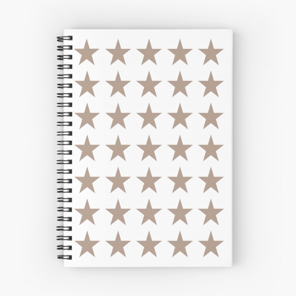 Item preview, Medium WARM TAUPE and WHITE STARS  designed and sold by RachelMacht.