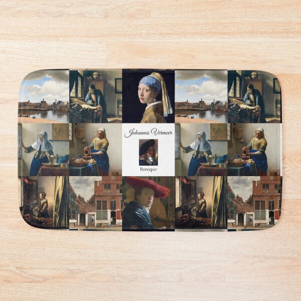 Item preview, Johannes Vermeer Popular Works Collage  designed and sold by KrisSidDesigns.