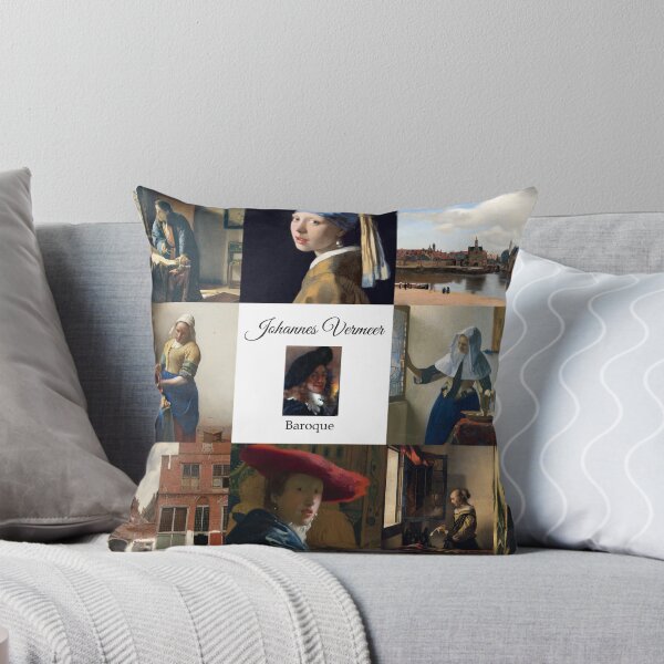 Item preview, Johannes Vermeer Popular Works Collage  designed and sold by KrisSidDesigns.