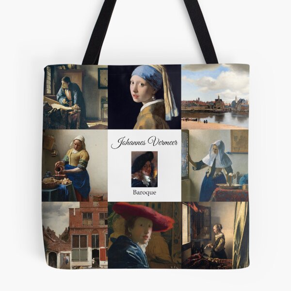 Item preview, Johannes Vermeer Popular Works Collage  designed and sold by KrisSidDesigns.