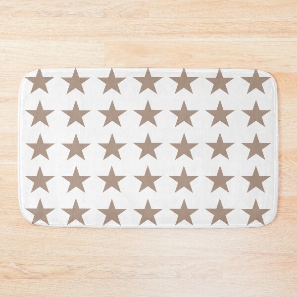 Item preview, Medium WARM TAUPE and WHITE STARS  designed and sold by RachelMacht.