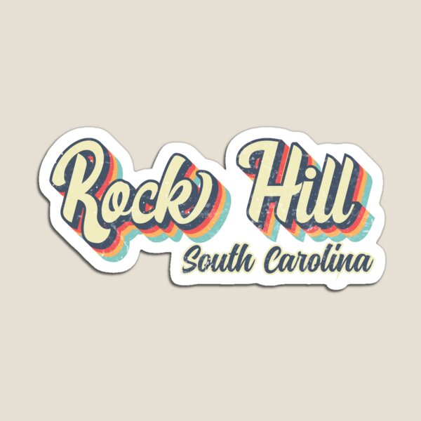 Item preview, Rock Hill City Caroline du Sud Rétro Vintage années 70 arc-en-ciel designed and sold by Teelogic.