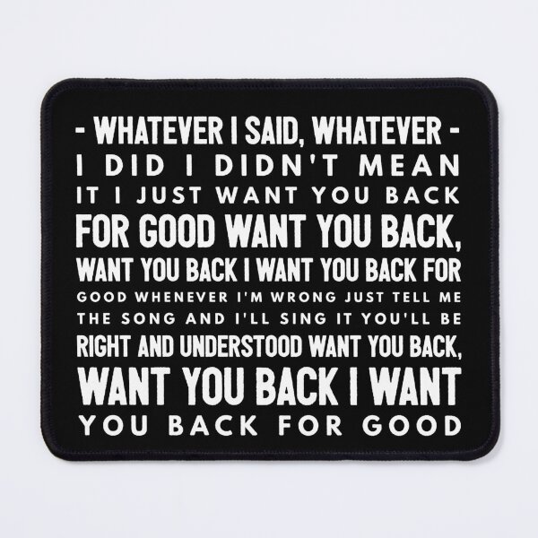 Item preview, Take That Back For Good Lyrics  designed and sold by theAcollection.
