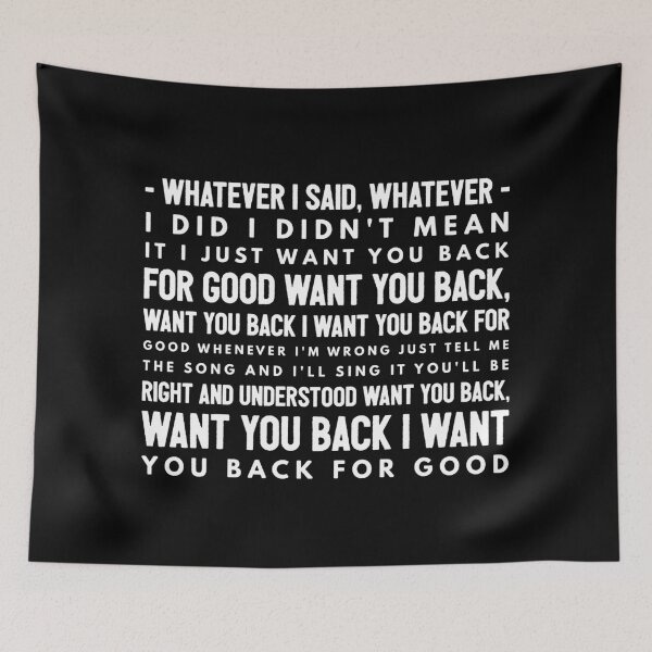 Item preview, Take That Back For Good Lyrics  designed and sold by theAcollection.