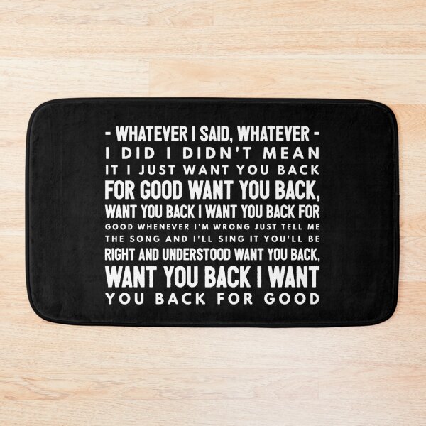 Item preview, Take That Back For Good Lyrics  designed and sold by theAcollection.