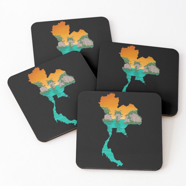 Item preview, Thailand map and landscape designed and sold by landscapeworlds.