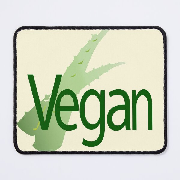 Item preview, Vegan lettering on aloe background designed and sold by Murza.