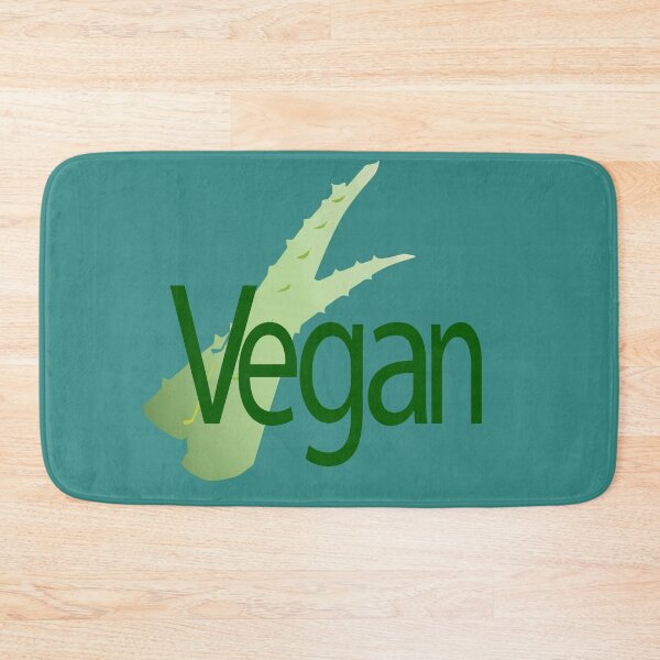 Item preview, Vegan lettering on aloe background designed and sold by Murza.