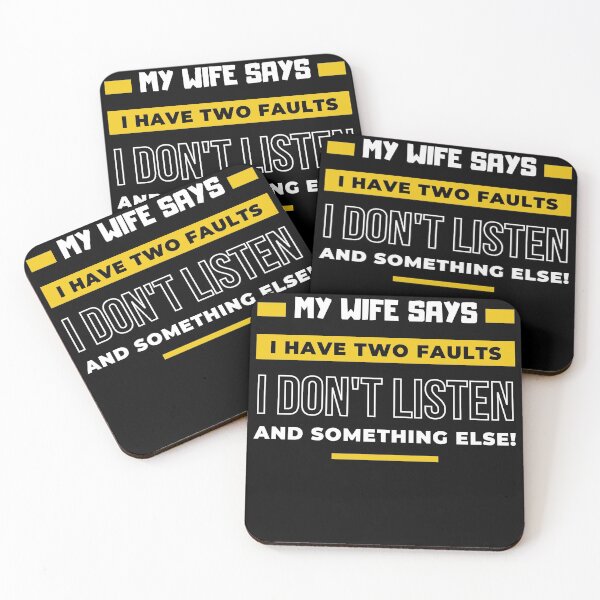 Item preview, My Wife Says I Have Two Faults Funny Slogan designed and sold by luvvvvvit.