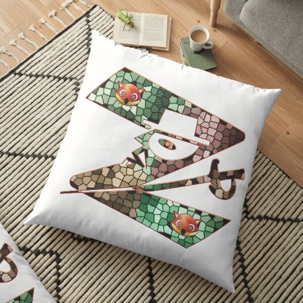 In the name of Zorro - Zorro is cheeky like a fox - Z like Zorro with his famous sword! Floor Pillow