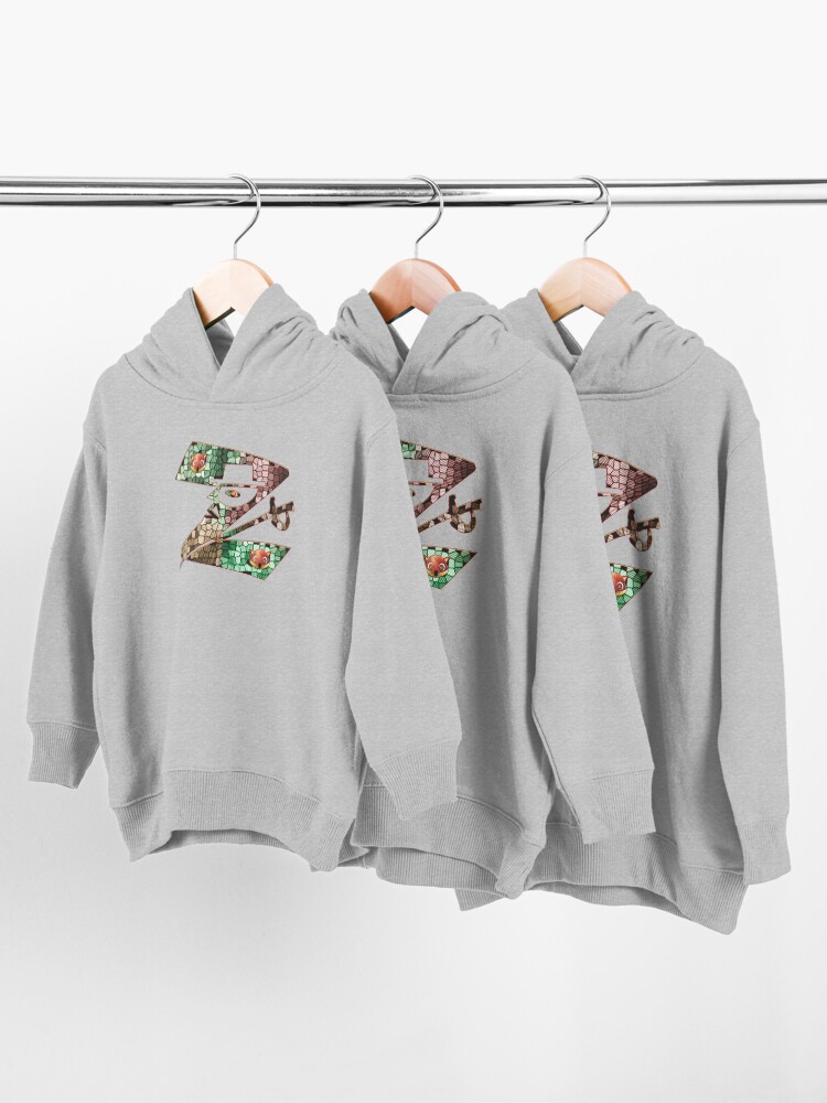 Alternate view of In the name of Zorro - Zorro is cheeky like a fox - Z like Zorro with his famous sword! Toddler Pullover Hoodie