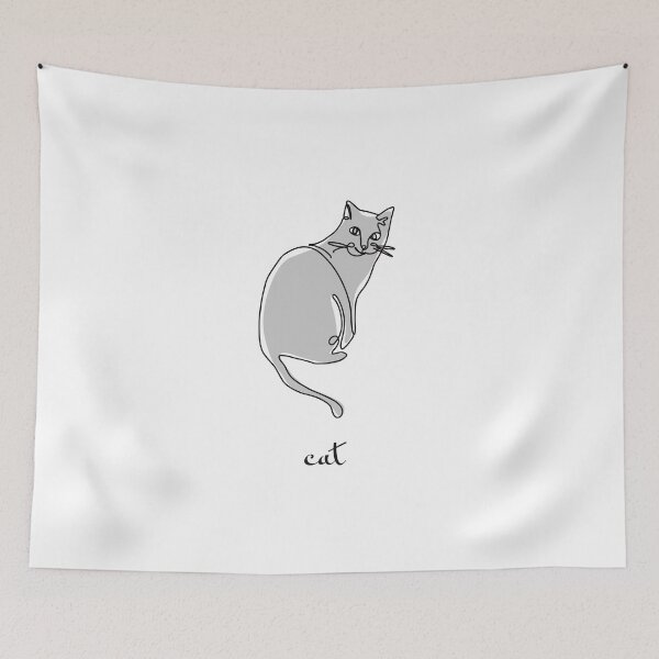 Item preview, Gray cat sitting designed and sold by Sundal.