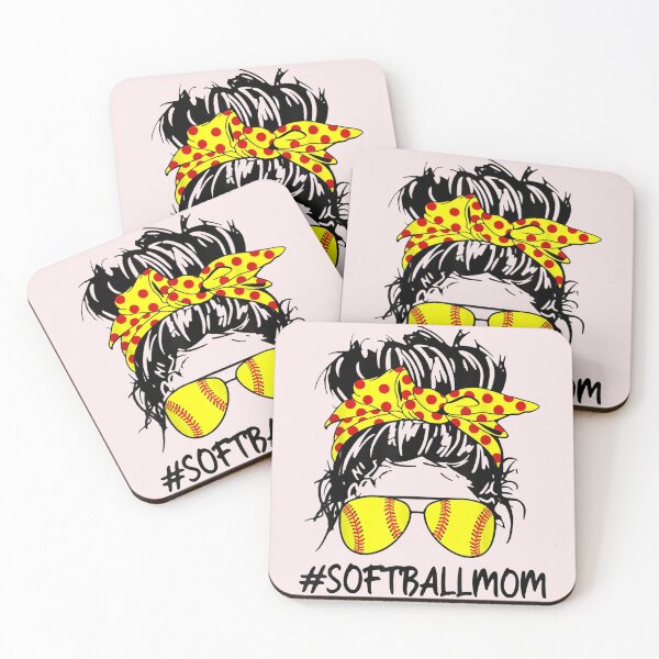 Item preview, Softball Mom Life Leopard Messy Bun Mom Game Day designed and sold by altheabay9597.