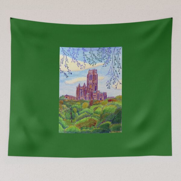 Item preview, 583 - LIVERPOOL ANGLICAN CATHEDRAL - DAVE EDWARDS - COLOURED PENCILS - 2021 designed and sold by BLYTHART.