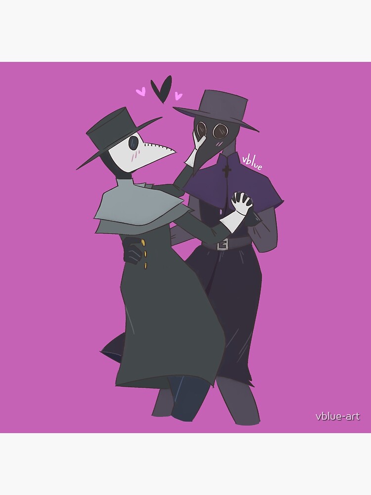 Plague Doctor Couple Poster for Sale by vblue-art