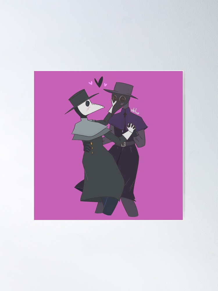 Plague Doctor Couple Poster for Sale by vblue-art