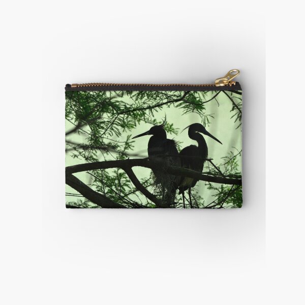 Item preview, Great Egret Silhouettes In Green designed and sold by LisaWootenPhoto.