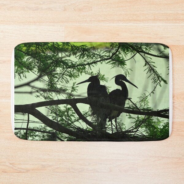 Item preview, Great Egret Silhouettes In Green designed and sold by LisaWootenPhoto.