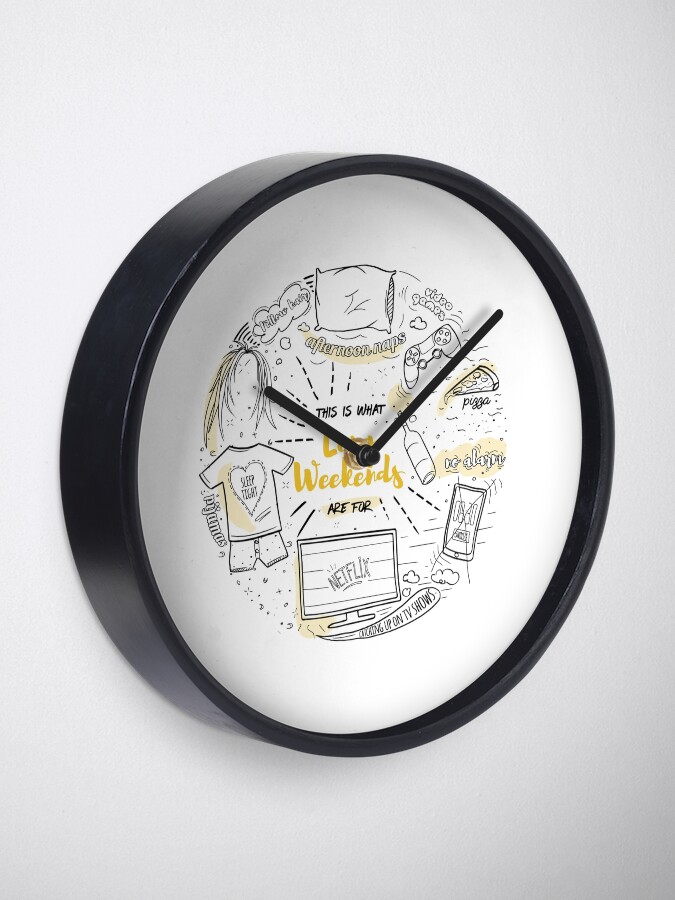 Alternate view of Loon lazy weekends Clock