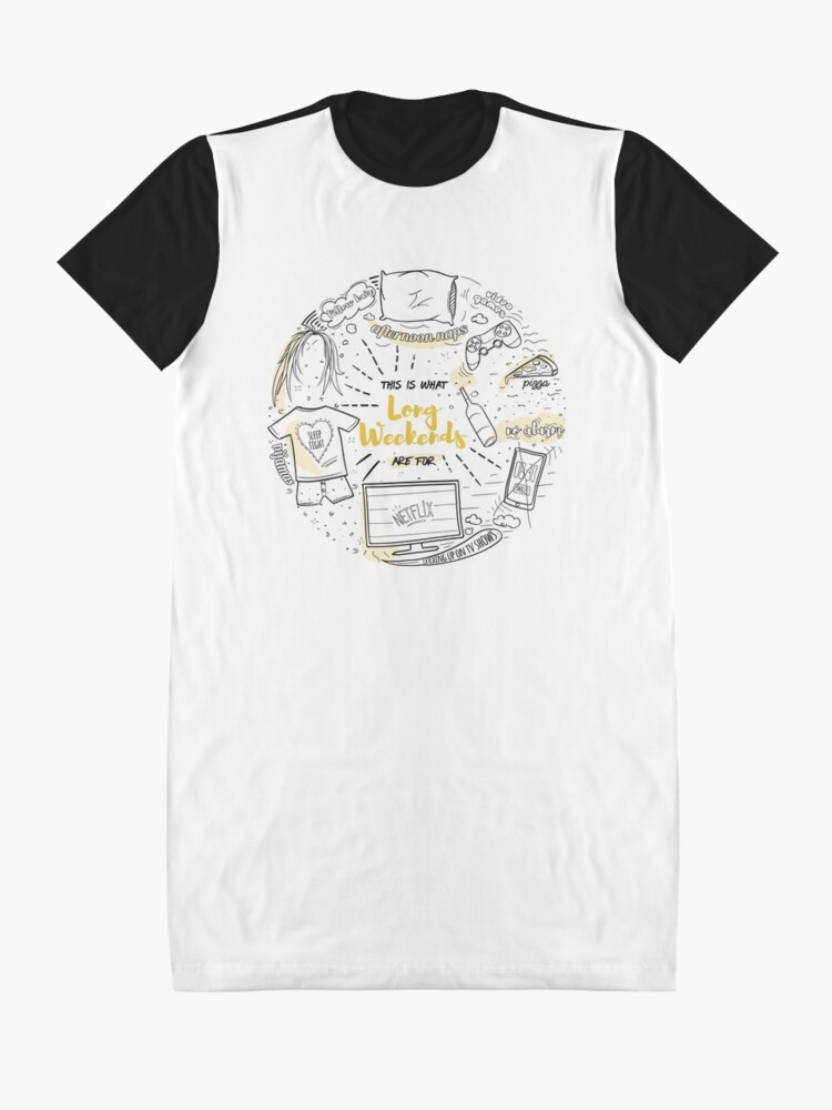 Alternate view of Loon lazy weekends Graphic T-Shirt Dress