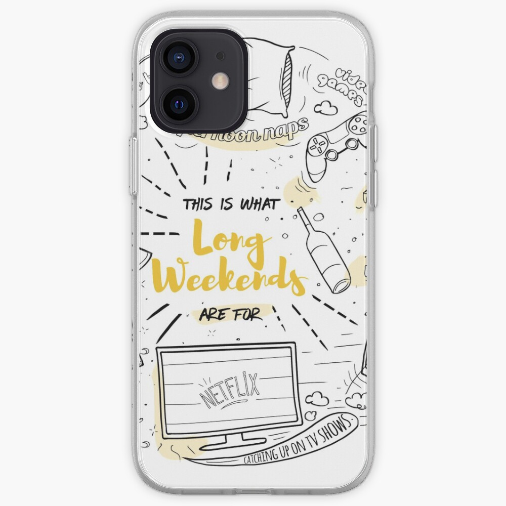 Loon lazy weekends iPhone Case & Cover