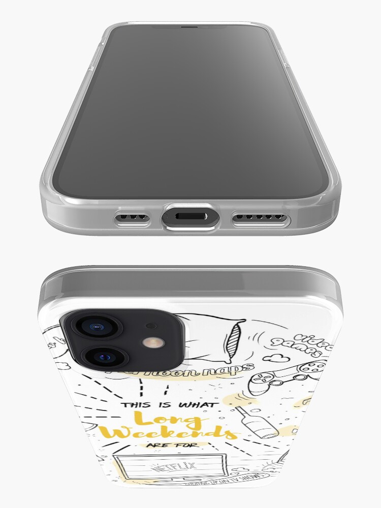 Alternate view of Loon lazy weekends iPhone Case & Cover