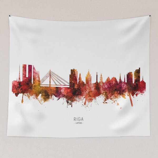 Item preview, Riga Latvia Skyline designed and sold by ArtPrints.